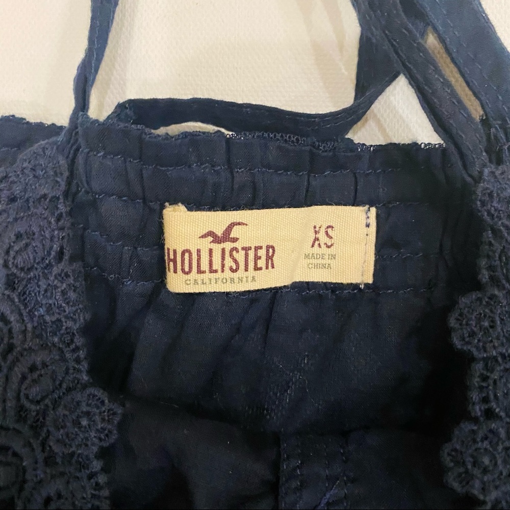 Hollister Navy Blue Lace Sleeveless Top - Picture 3 of 3